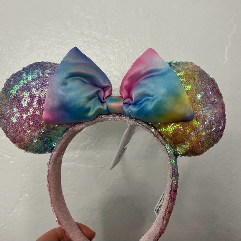 Disney Rainbow Sequin Minnie Mouse Ears